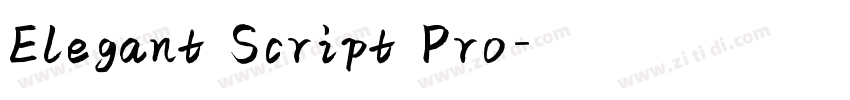 Elegant Script Pro字体转换